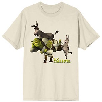 Men's Shrek Donkey and Shrek Graphic Tee