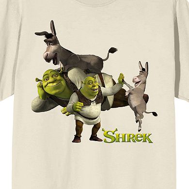 Men's Shrek Donkey and Shrek Graphic Tee