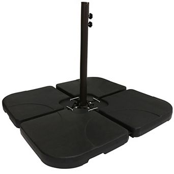 4 pc 230 Lbs. Plastic Free Standing Patio Umbrella Base