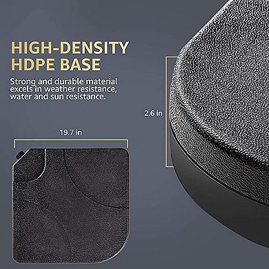 4-piece 230 Lbs. Plastic Free Standing Patio Umbrella Base
