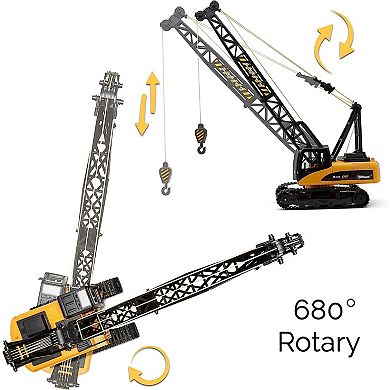 Rc Construction Crane With Heavy Metal Hook For Boys And Girls 8-12