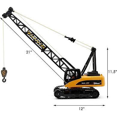 Rc Construction Crane With Heavy Metal Hook For Boys And Girls 8-12
