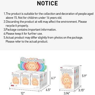 POP MART Labubu 3.0 Plush Doll Keychain Single Blind Box