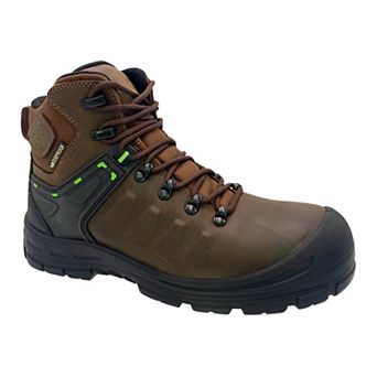 AdTec Men's Brown Waterproof Safety Toe Leather Work Boots