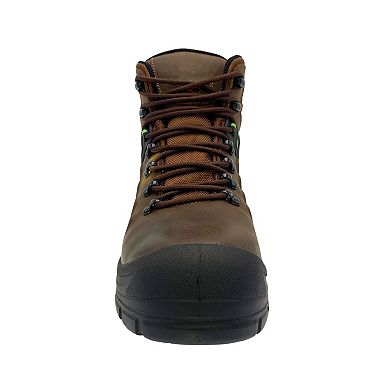 AdTec Men's Brown Waterproof Safety Toe Leather Work Boots
