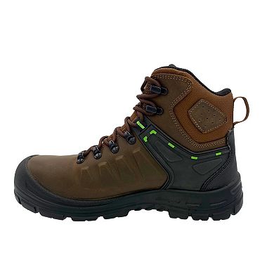 AdTec Men's Brown Waterproof Safety Toe Leather Work Boots