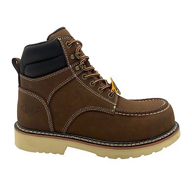 AdTec Men's Brown Leather Work Boots