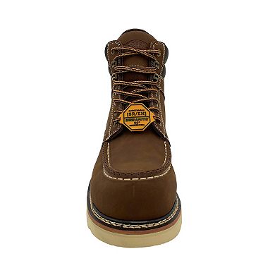 AdTec Men's Brown Leather Work Boots