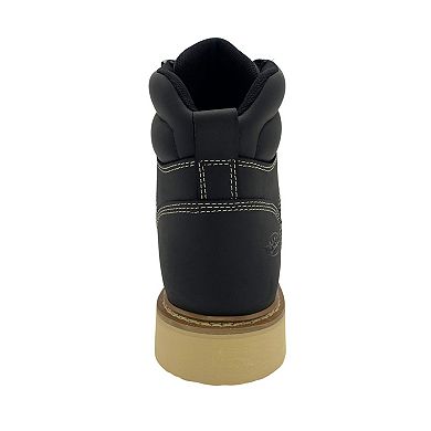 AdTec Men's Black Leather Work Boots