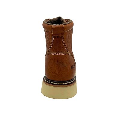 AdTec Apex Men's Brown Leather Safety Toe Boots