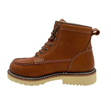AdTec Apex Men's Brown Leather Safety Toe Boots