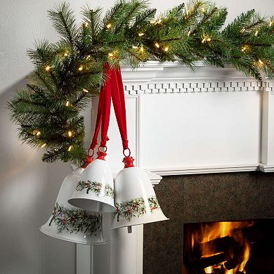 Haven Living 3-pc. White Bell Christmas Ornament Set