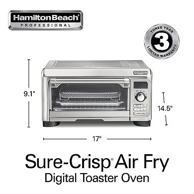 Hamilton Beach Sure-Crisp Air Fry Digital 4-Slice Toaster Oven