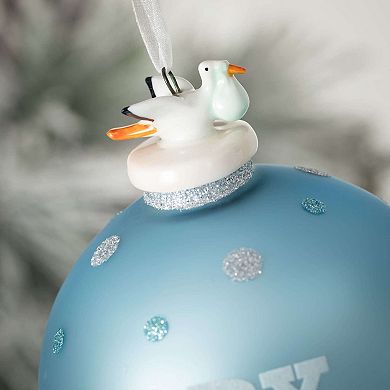 Haven Living 5.5" Blue Baby Boy Ball Christmas Ornament