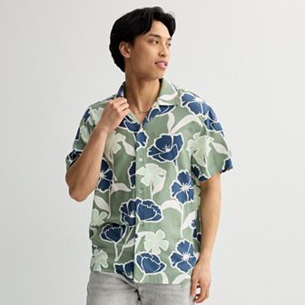 Men's Trinity Coast Camp Collar Button-Down Shirt