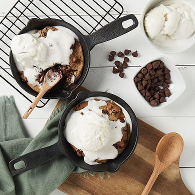 The Big One 2-Piece 5-inch Pre-Seasoned Cast-Iron Skillet Set