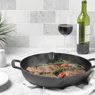 The Big One 13-in. Pre-Seasoned Cast-Iron Pan with Pour Spout