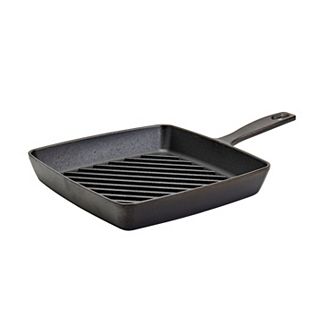 The Big One® 9.8 in Pre-Seasoned Cast-Iron Grill Pan