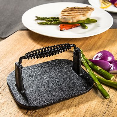 The Big One® Pre-Seasoned Cast-Iron Grill Press