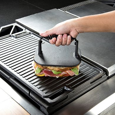 The Big One® Pre-Seasoned Cast-Iron Grill Press