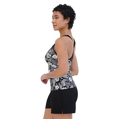 Plus Size ZeroXposur Lima Crescent Tankini Top