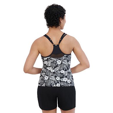 Plus Size ZeroXposur Lima Crescent Tankini Top
