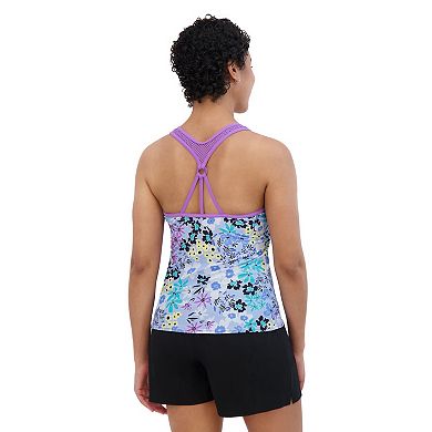 Plus Size ZeroXposur Savannah Action V-Neck Tankini Swim Top
