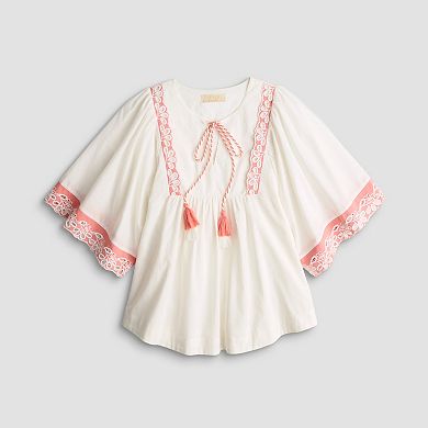 Women's Farmers Market Tie Front Blouse