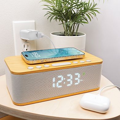 Connect Wireless Charging Classic Speaker Clock