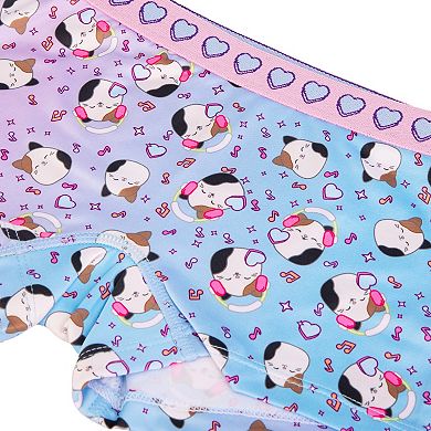 Girls 4-10 Squishmallows 4-Pack Boyshort Panties Set