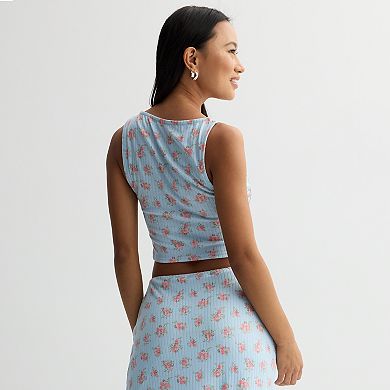 Juniors' Live To Be Spoiled Cropped Tank Top and Maxi Skirt Set