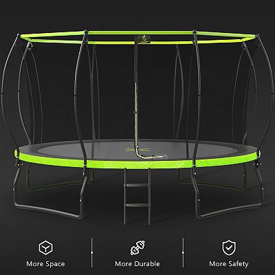 Merax 14ft Trampoline With Arc Composite Pole