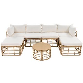 Merax All-weather Rattan Outdoor Sectional Sofa Set