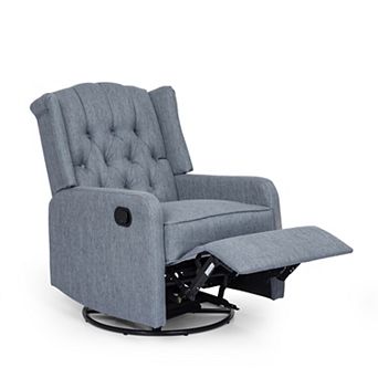 Classic Design, Manual Recliner Chair With 360-degree Swivel