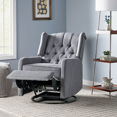 Classic Design, Manual Recliner Chair With 360-degree Swivel