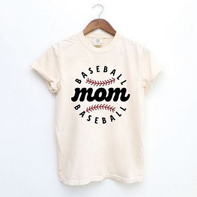 Baseball Mom Baseball Garment Dyed Tees