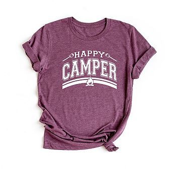 Happy Camper Fire Short Sleeve Graphic Tee