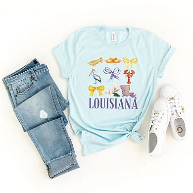 Coquette Louisiana Chart Short Sleeve Graphic Tee