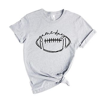 Football Game Day Short Sleeve Graphic Tee