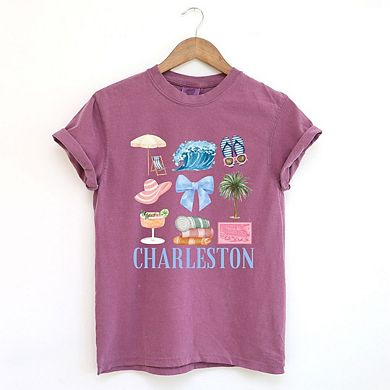 Coquette Charleston Chart Garment Dyed Tees