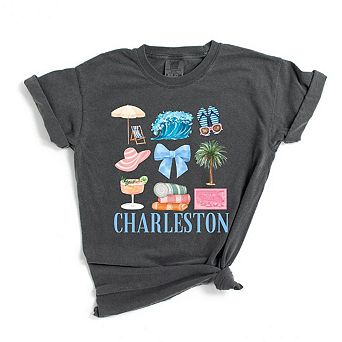 Coquette Charleston Chart Garment Dyed Tees