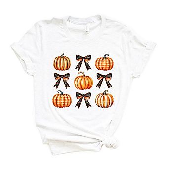 Coquette Pumpkin Chart Short Sleeve Graphic Tee