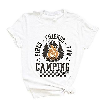 Fires Friends Fun Short Sleeve Graphic Tee