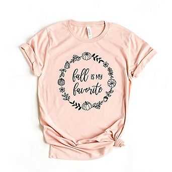 Fall Is My Favorite Circle Short Sleeve Graphic Tee