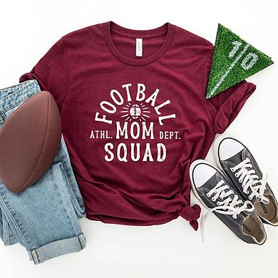 Football Mom Squad Short Sleeve Graphic Tee