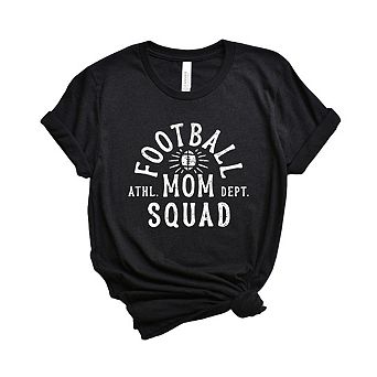 Football Mom Squad Short Sleeve Graphic Tee