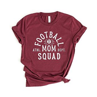 Football Mom Squad Short Sleeve Graphic Tee