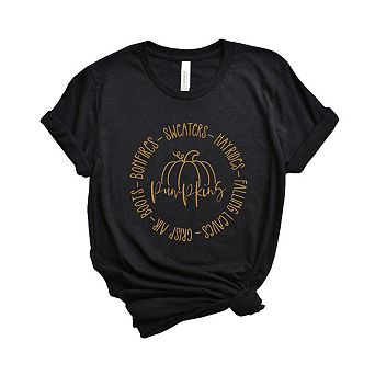 Fall Bucket List Short Sleeve Graphic Tee