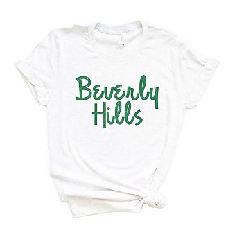 Beverly Hills Cursive Short Sleeve Graphic Tee