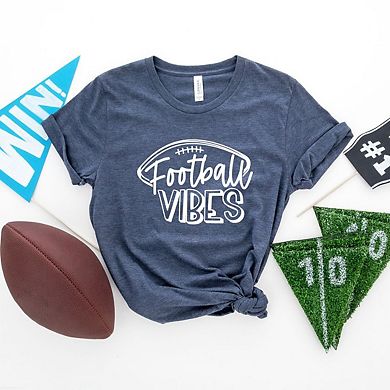 Football Vibes Short Sleeve Graphic Tee